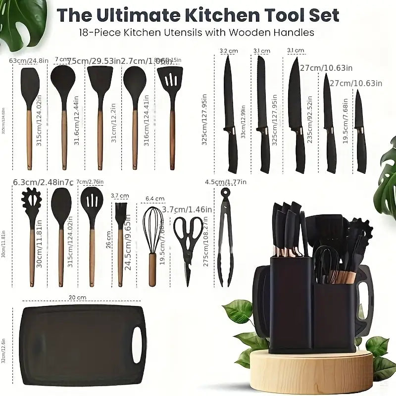 19pcs Non-Stick Cookware Set