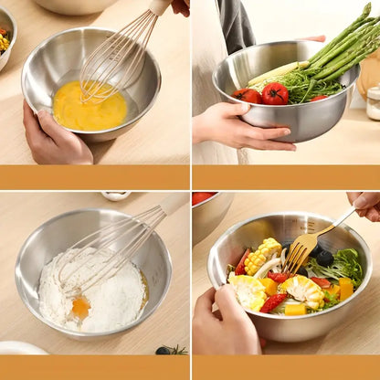 3pcs Stainless Steel Mixing Bowl Set