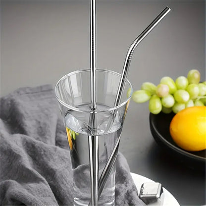 4pcs Stainless Steel Straws