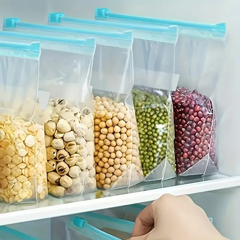 60pcs of Three Sizes Zippered Food Storage Bags