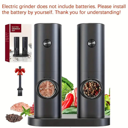 Automatic Electric Salt and Pepper Grinder Set