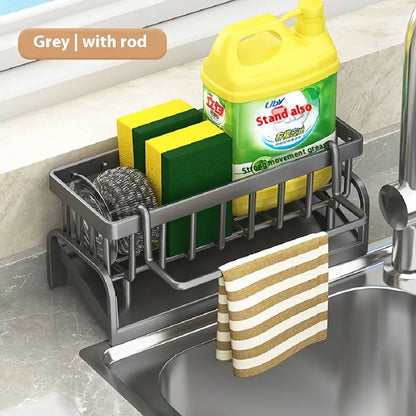 Space-Saving Plastic Kitchen & Bathroom Sink Organizer