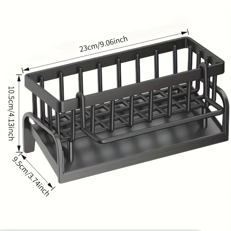 Space-Saving Plastic Kitchen & Bathroom Sink Organizer