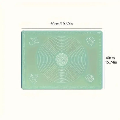 Non-Stick BPA-Free Extra-Thick Silicone Pastry Mat 19.7x15.7"