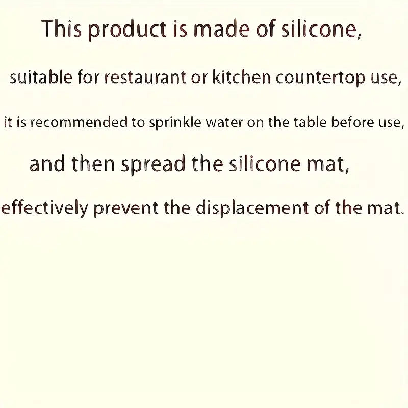 Non-Stick BPA-Free Extra-Thick Silicone Pastry Mat 19.7x15.7"