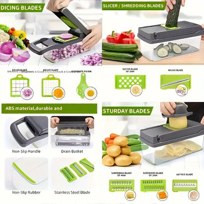 16-in-1 Vegetable and Onion Chopper