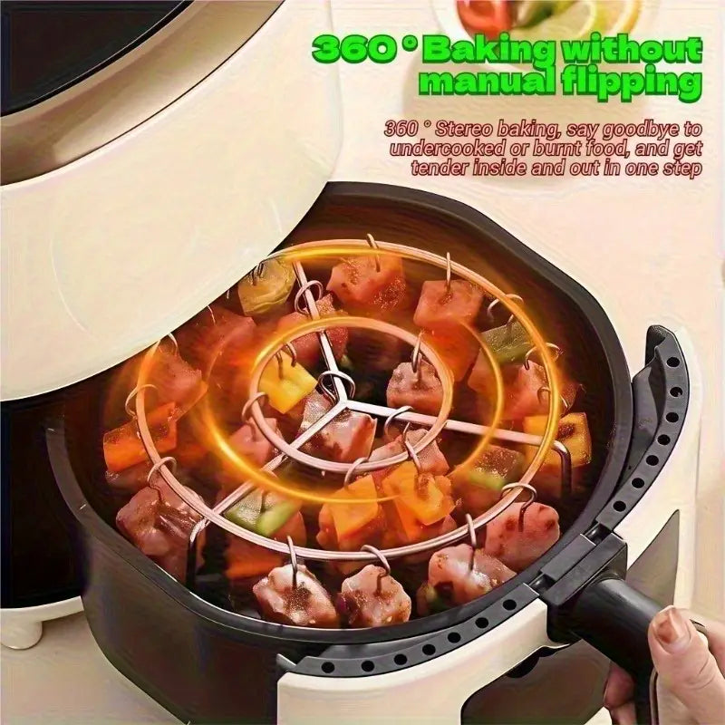 Stainless Steel Vertical BBQ Grill with 12/24 Skewers
